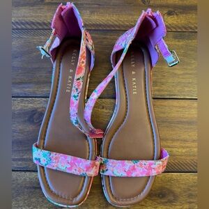 Kelly & Katie Vibrant Floral Sandals